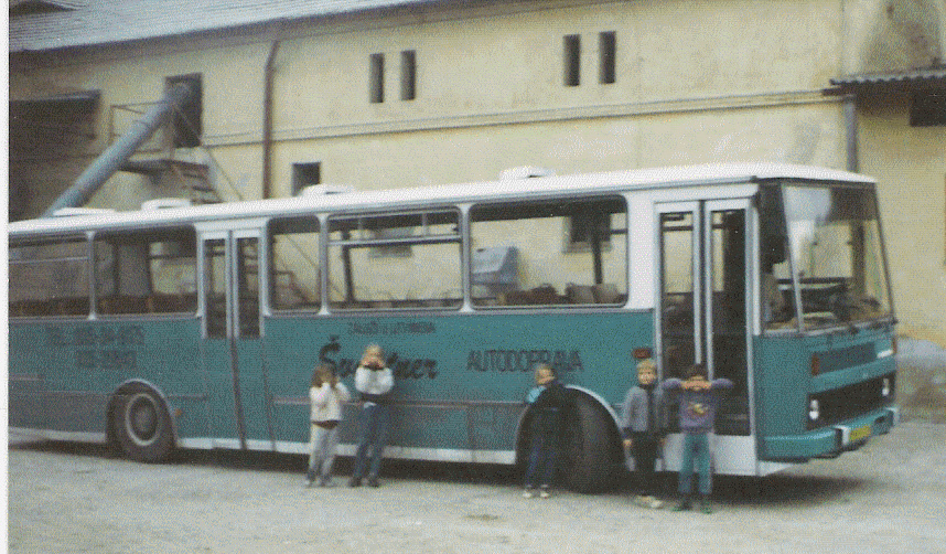 autobus na statku
